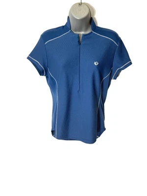 Camiseta deportiva Pearl Izumi para mujer talla S- azul superestrella manga corta 1/2 cremallera ciclismo Foto 1 de 4