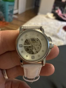 Skeleton mechanical  Women’s Watch Winner New Leather Band - Picture 1 of 10