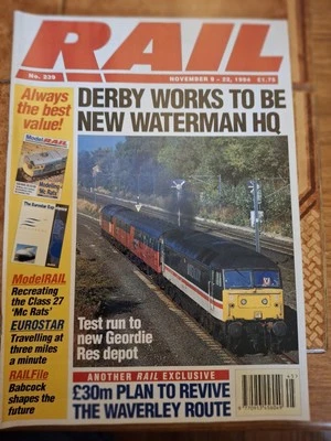 Rail magazine: No. 239: Nov09-21  1994 : DERBY WORKS NEW WATERMAN HQ :(F) - Image 1 of 4