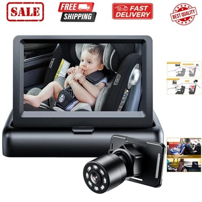 婴儿汽车镜,视婴儿后座宽水晶清晰视图... — 第 1/4 张图片