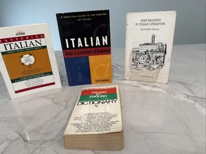 4 Learn Italian Books Barron's Mastering Italian Verbs & Essentials of Grammar & - Picture 1 of 15