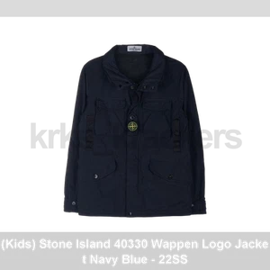 (Kids) Stone Island 40330 Wappen Logo Jacket Navy Blue - 22SS - Picture 1 of 1