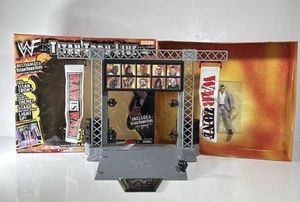 WWE WWF Titan Tron Live Entrance Stage Set 1999 Jakks Pacific Vince Figure Boxed - Picture 1 of 13