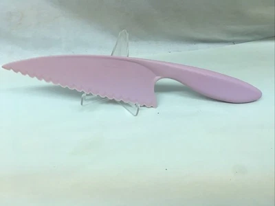 Pampered Chef Help Whip Cancer Nylon Serrated Bread Knife Pink Foto 1 de 4