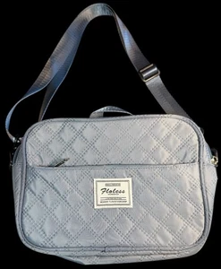 Floless Workshop articoli da toeletta/borsa a tracolla di Camill Emma blu/grigio 10” con cinturino - Foto 1 di 16