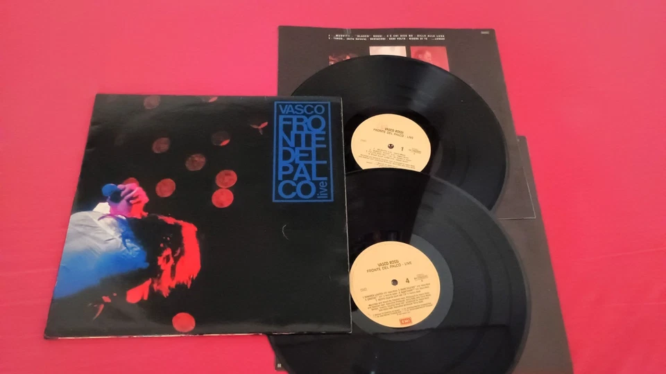VASCO ROSSI - Fronte Del Palco Live 1990 EMI Italia 2LP  EX/EX (Suono Testato) - Immagine 1 di 1
