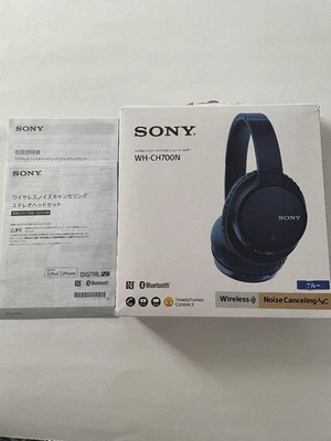 Auriculares estéreo inalámbricos Sony WH-CH700N con cancelación de ruido azules usados Foto 1 de 4