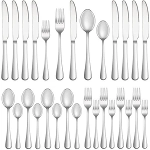 20 Piece Silverware Set Service for 4,Premium Stainless Steel Flatware Set,Mi... - Picture 1 of 7