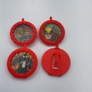 1983 Marvel Super Heroes Secret Wars Lenticular and Case Lot Of 4 Wolverine More - Picture 1 of 9