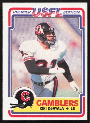 1984 Topps USFL #33 Kiki Deayala Houston Gamblers HIGH GRADE  - Image 1 of 2