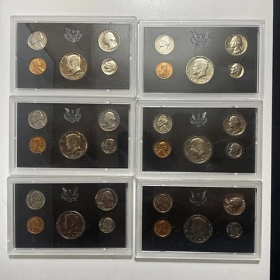 6 Sets 1972 S United States Coin Proof Sets w Original Vintage Packaging - Image 1 of 4