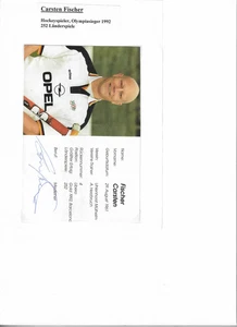 Carsten Fischer, Hockey, Autogrammkarte signiert - Bild 1 von 1
