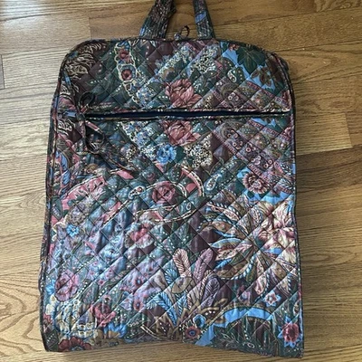 Vtg Bags&Baggage Quilted Floral Paisley Garment Bag  Extra Long 53” Travel 90’s - Image 1 of 4