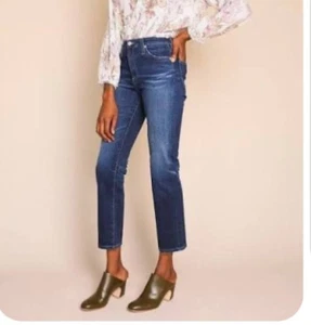 Usado dos veces Anthropologie AG The Isabelle High rise corte recto 27 R - Imagen 1 de 6