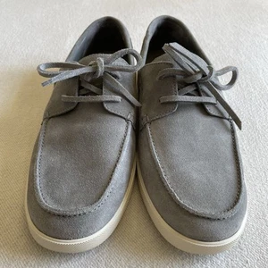 Zapato de barco de gamuza gris humo Vince para hombre talla 10 Salerno - Imagen 1 de 9