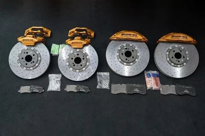 Custom Carbon ceramic full Brake kit for Mercedes W223 W213 on original parts - Image 1 of 4