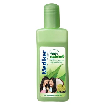 Mediker Anti-Lice Treatment Shampoo, 50 ml, Painless and natural lice removal - Image 1 of 4