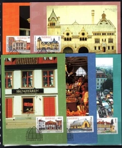 Sweden 1998 architecture maximum cards sets (5) - Picture 1 of 1