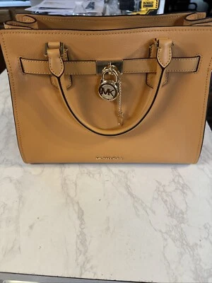 Michael Kors Hamilton Medium Leather Satchel Shoulder Purse Cider 35T1GHMS2L - Изображение 1 из 4