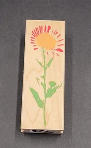 Hero Rubber Stamp Sunflower Daisy Craft Card Paper Scrapbook - Picture 1 of 5