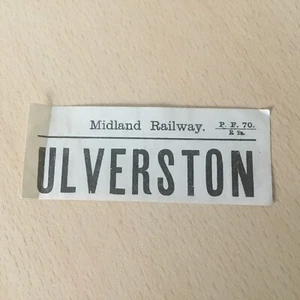 M, R, Luggage. Label, (. Ulverston, ) - Picture 1 of 1
