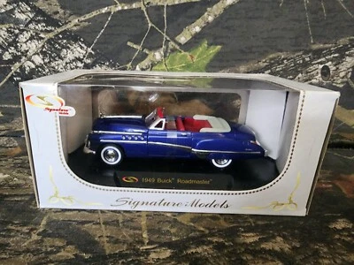 CIB 1:33 SIGNATURE MODELS 1949 BUICK ROADMASTER COBALT METAL DIECAST CAR DH - Image 1 of 4