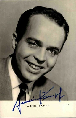 Autogrammkarte Autograph Sänger TV handsigniert ARMIN KÄMPF Autogramm ~1955/60 - Bild 1 von 2