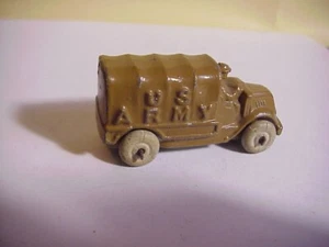 BARCLAY Diecast WW1 U.S. ARMY TRUCK Mack Bulldog wtih Canvas back - Picture 1 of 6