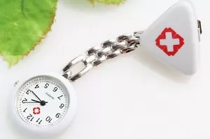 Nurse Pendant Watch White New with Battery Nurse Watch White - Picture 1 of 3