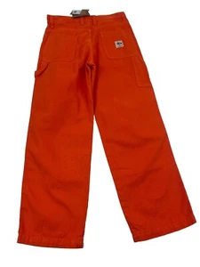 Pantalone da lavoro in tela Stüssy arancione - Foto 1 di 5
