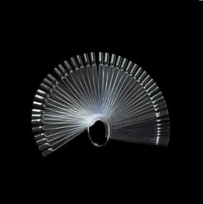 Nail Art False Tips Sticks Practice Display Fan Colour Swatch Design Tool New - Image 1 of 2