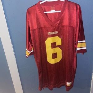 USC TROJANS Vintage #6 HIGH QUALITY STITCHED JERSEY SIZE LARGE E - Picture 1 of 23