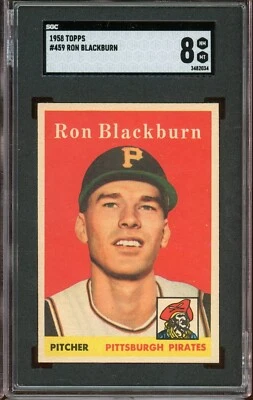 1958 Topps Baseball #459 Ron Blackburn SGC 8 - Image 1 of 2