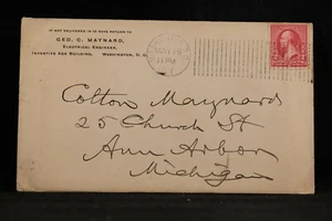 DC: Washington 1897 05/15 cubierta Maynard, cancelación de máquina Barr-Fyke, 28 barras - Imagen 1 de 2