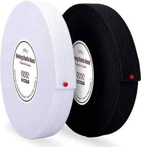 Elastic Band for Sewing 16 Yards 2 Roll Knit Elastic Bands for Sewing Waistband - Picture 1 of 3
