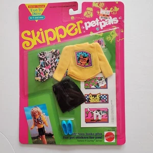 Mattel Skipper Pet Pals Vintage Barbie Fashion Outfit 1991 Neu Passt Courtney - Bild 1 von 3