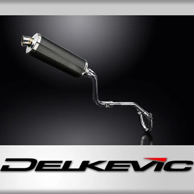 Silenciador de carbono ovalado de 14" escape completo Delkevic Honda CRF250L 2012-2016 Foto 1 de 4