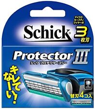 Schick Protector Three 3 blades blade (4 coins) Free Ship w/Tracking# New Japan