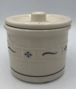 Longaberger Woven Traditions BLU una pinta di sale con coperchio Made in USA - Foto 1 di 11
