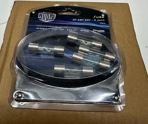 Paquete de 5 fusibles AGU para coche de 30 amperios dirigidos acabado plateado 63010 - Imagen 1 de 1
