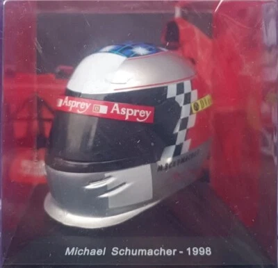 NEW 1:5 Casco Helmet F1 MICHAEL SCHUMACHER 1998 - Japan GP FERRARI SPARK +Mag - Immagine 1 di 4