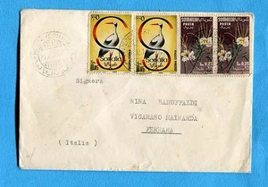 1959 SOMALIA AFIS 5 c.UCCELLI (61) COPPIA + c.25 FIORI (60) COPPIA (502408) - Imagen 1 de 1
