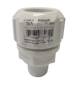NDS Flo-Control 730–71 3/4″ x 1″ PVC Pets Wsl Adapter Male - Picture 1 of 2