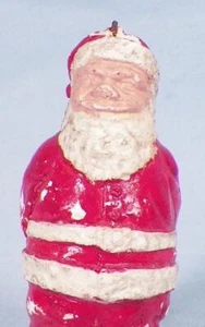 Santa Claus Figure Christmas Decoration Chalkware Small Vintage #42 As Is - Picture 1 of 7