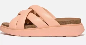 FITFLOP GEN FF PADDED STRAP LEATHER SLIDES BLUSHY (PEACH) Size 7 - Picture 1 of 6