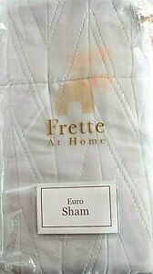 FRETTE At Home Porto Venere European Pillow SHAM Soft Pearl Grey
