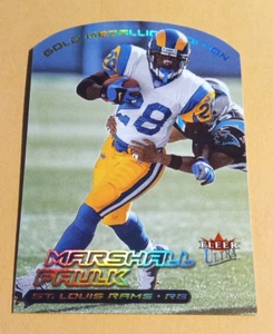 Fleer Ultra Gold 2000 medallón Marshall Faulk #50G - troquelado - Imagen 1 de 2