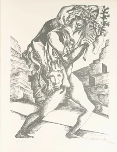 Ossip Zadkine /Herakles Euripides /Lithographie/handsigniert/1960 / 350 Exe./1 - Picture 1 of 2