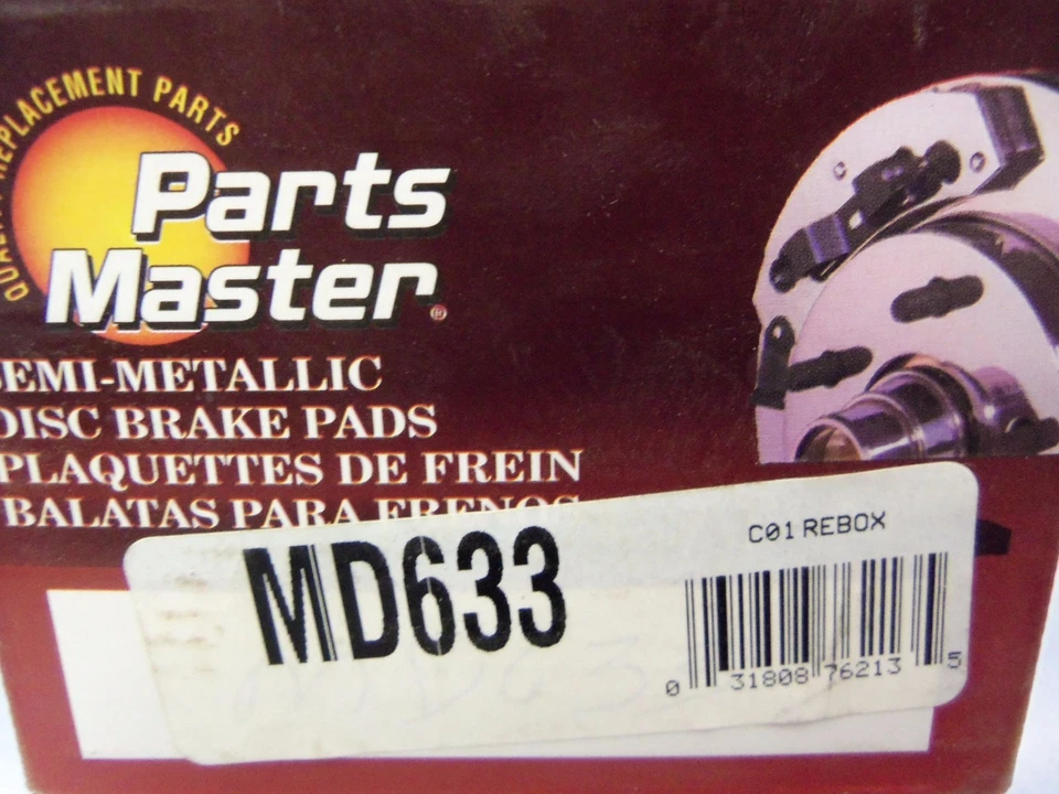 Parts Master MD633 Disc Brake Pad, Front Semi-Metallic L@@K FREE Ship!! - Image 1 of 1