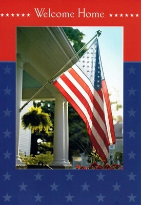 American WELCOME HOME FROM MILITARY & THANK YOU FOR SERVICE Card by Hallmark +✉ - Image 1 of 4
